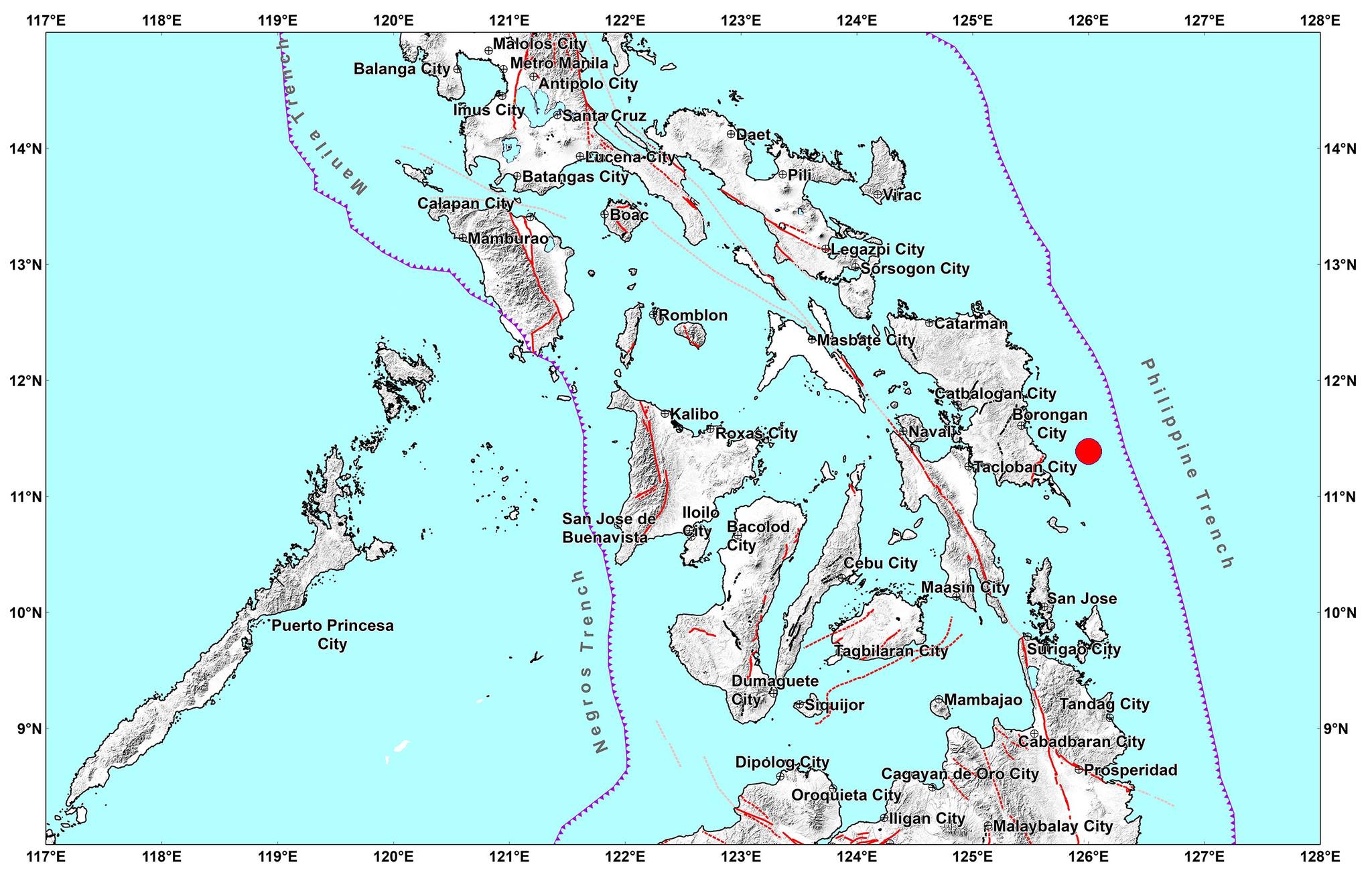 he Philippine Institute of Volcanology and Seismology says that a magnitude 4.9 earthquake struck near the waters of Hernani, Eastern Samar at 4:02 on Tuesday, May 7, 2024 (Photo courtesy of Phivolcs)The Philippine Institute of Volcanology and Seismology says that a magnitude 4.9 earthquake struck near the waters of Hernani, Eastern Samar at 4:02 on Tuesday, May 7, 2024 (Photo courtesy of Phivolcs)
