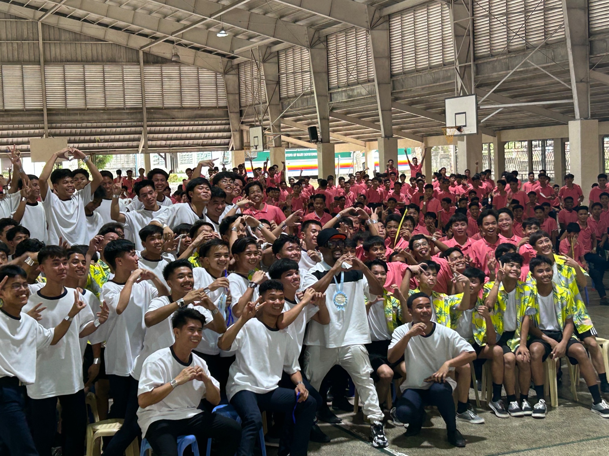 Filipino-American rapper Apl.de.ap on Thursday graced both campuses of the Sisters of Mary Schools in Cavite to highlight the significance of education on electrification and electric vehicles and how it could benefit the country.