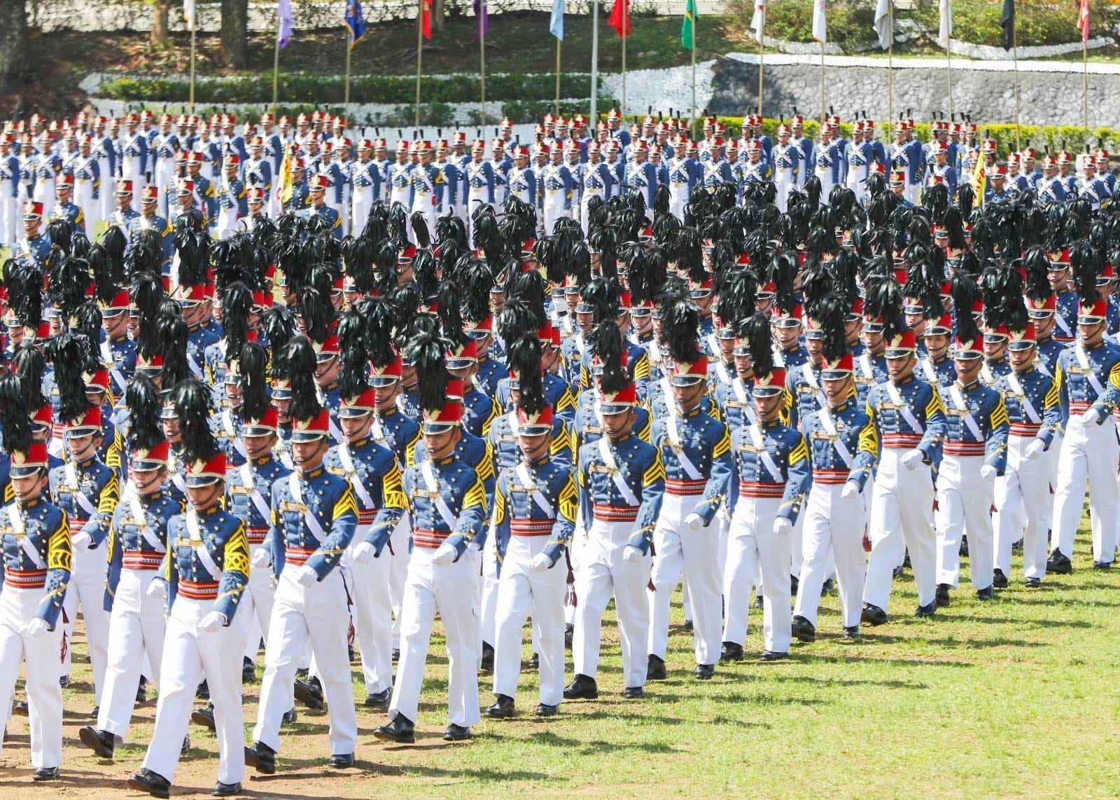 Marcos orders review of PMA subjects, rallies grads vs ‘intruders’