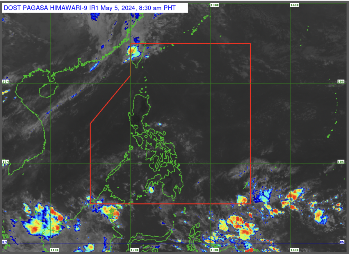 Luzon will have generally fair weather conditions, while the rest of the country will experience partly cloudy to cloudy skies, according to Pagasa. (Photo courtesy of Pagasa)
