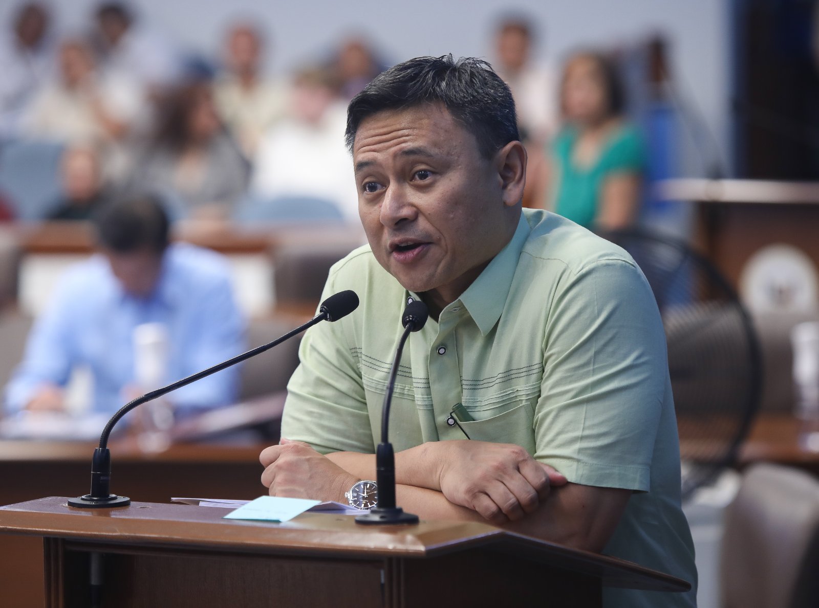 Angara vows improved pay, work conditions for teachers