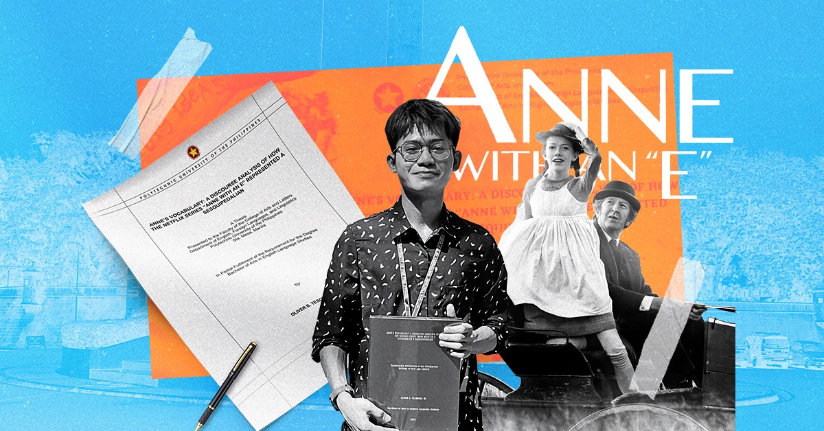 Oliver Tesorero, 23, creates an undergraduate thesis about his favorite series "Anne With an E." Photo courtesy of Oliver Tesorero