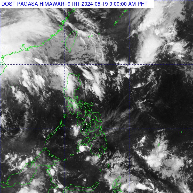 The Philippine Atmospheric, Geophysical and Astronomical Services Administration says that loudy skies with rains will prevail over the country on Sunday due to shear line and easterlies. (Photo courtesy of Pagasa)