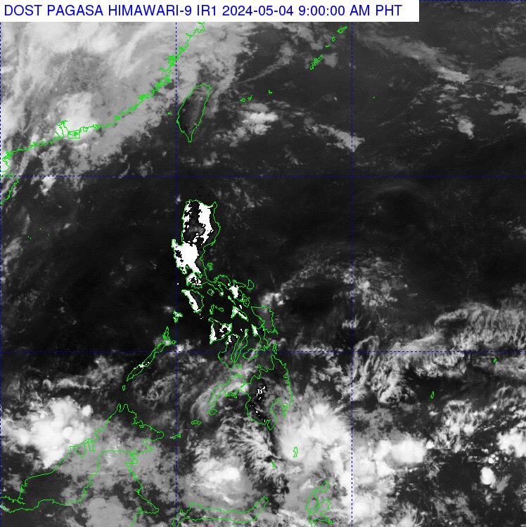 The Philippine Atmospheric, Geophysical and Astronomical Services Administration says that the southern portion of Mindanao will see rains on Saturday brought by the easterlies. (Photo courtesy of Pagasa)