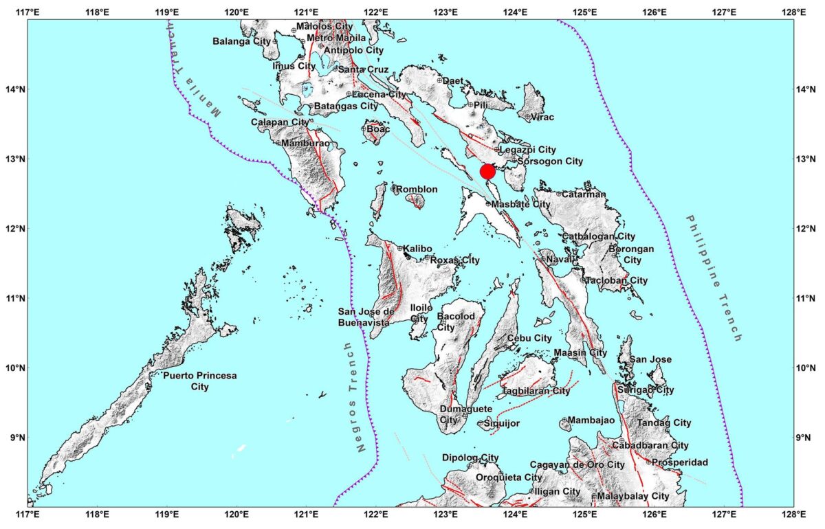 Magnitude 4.1 earthquake shakes Sorsogon 