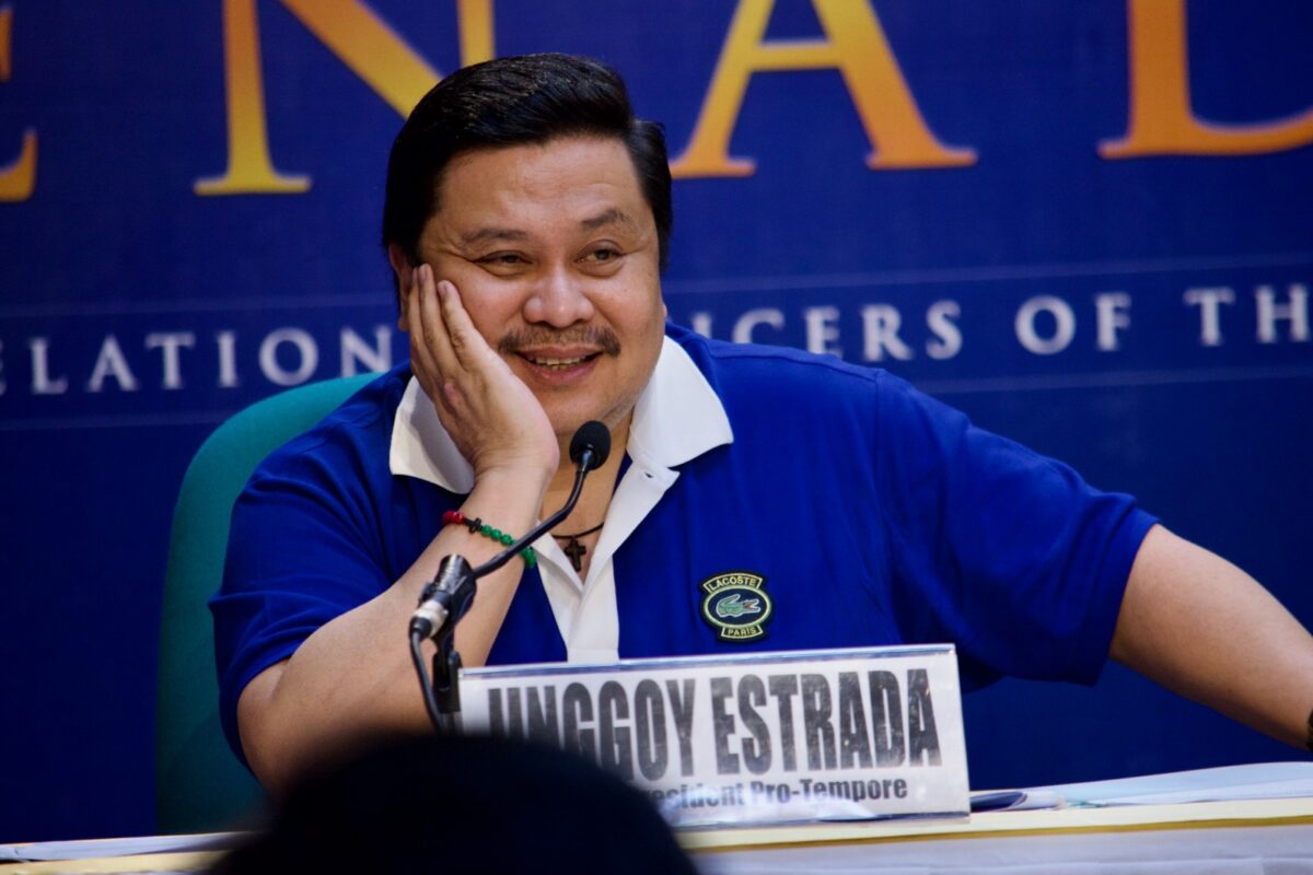 Senate President Pro-Tempore Jinggoy Estrada