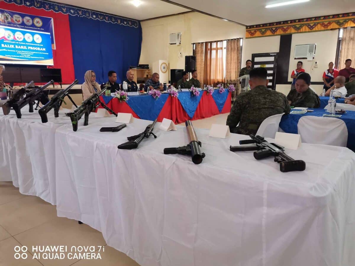 8 loose firearms in Maguindanao del Sur surrendered to Army