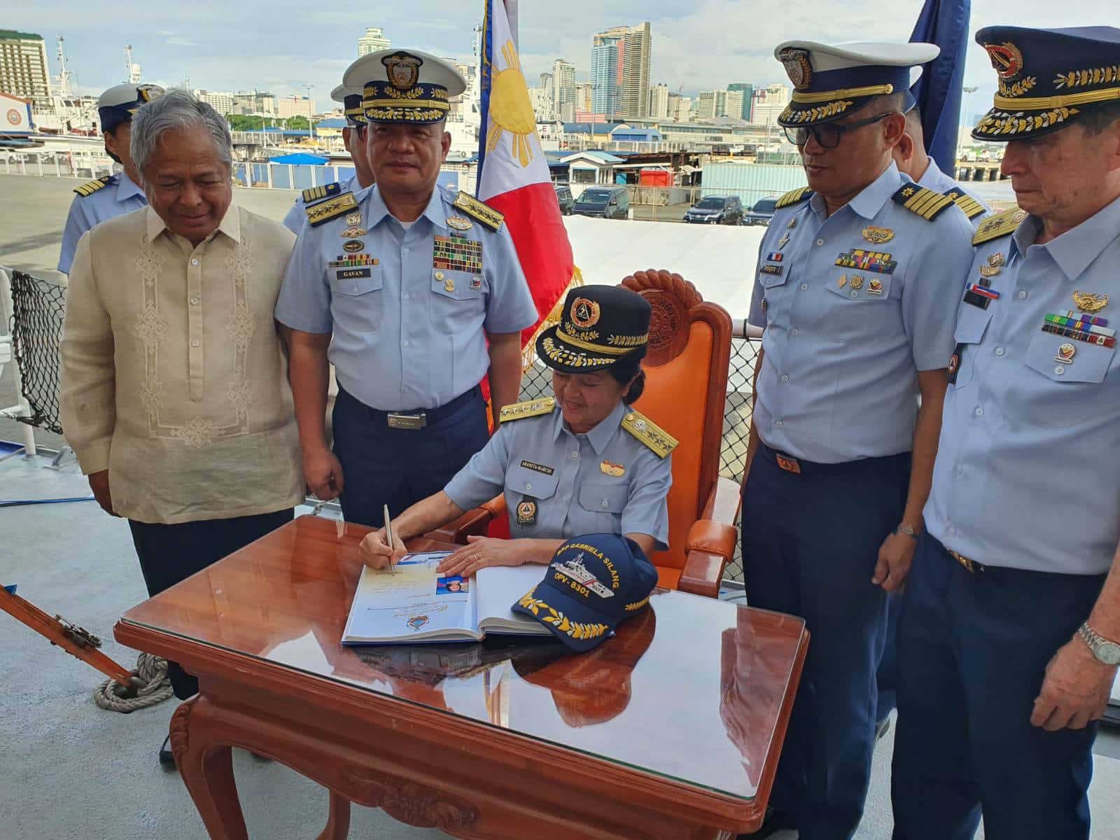 LOOK: First Lady Liza Marcos joins PCG Auxiliary