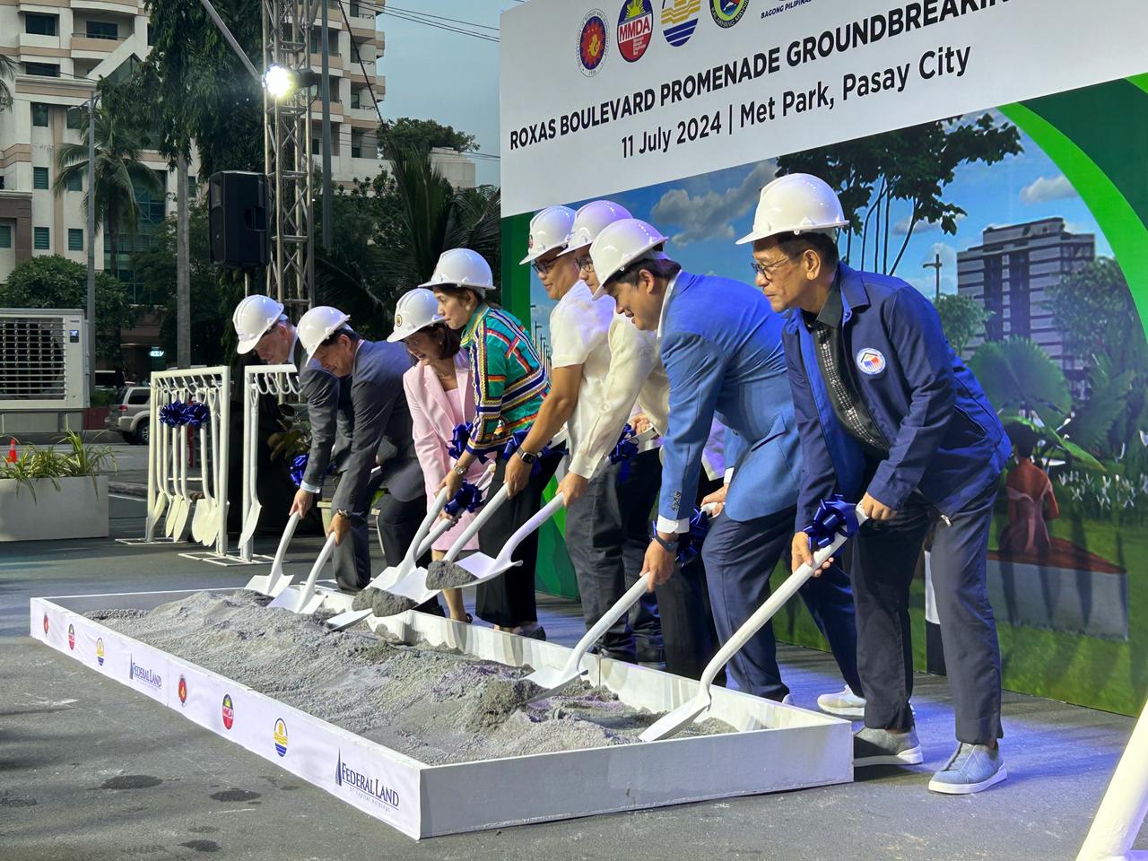 The groundbreaking ceremony for the two remaining areas of the Roxas Boulevard Promenade in Pasay City was held on Thursday. 