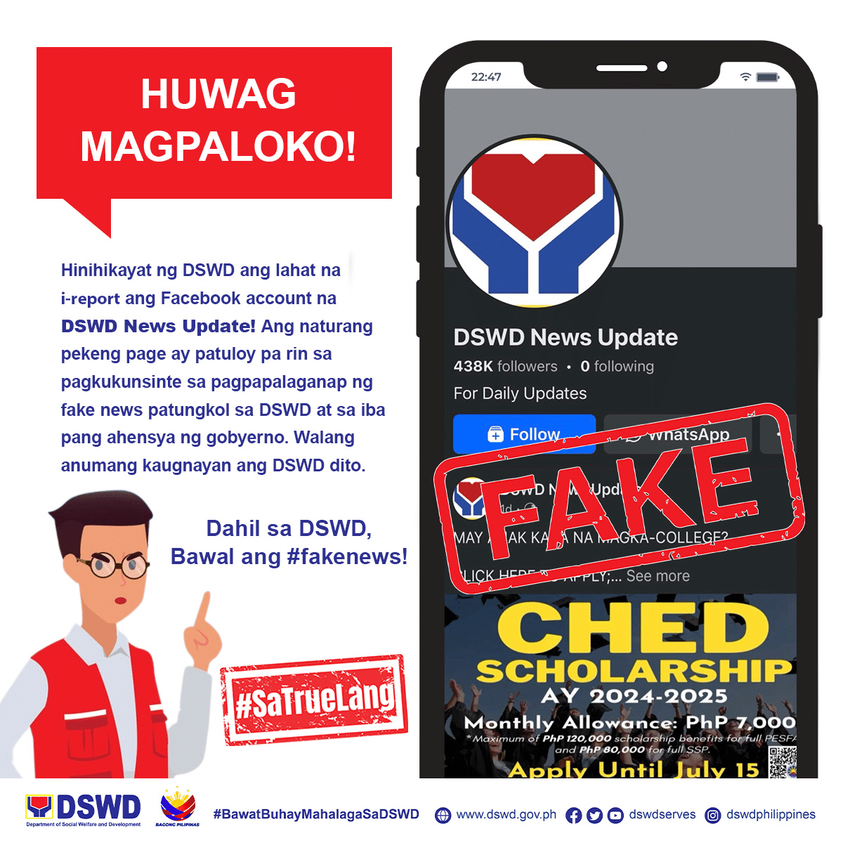 DSWD advisory on fake Facebook page