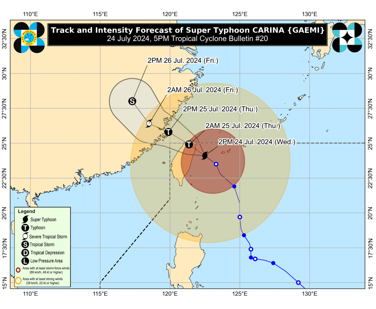 Carina now a super typhoon — Pagasa
