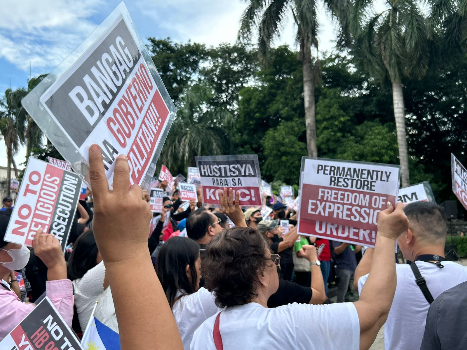 LOOK: KJC members protest in Manila vs accusations against Quiboloy