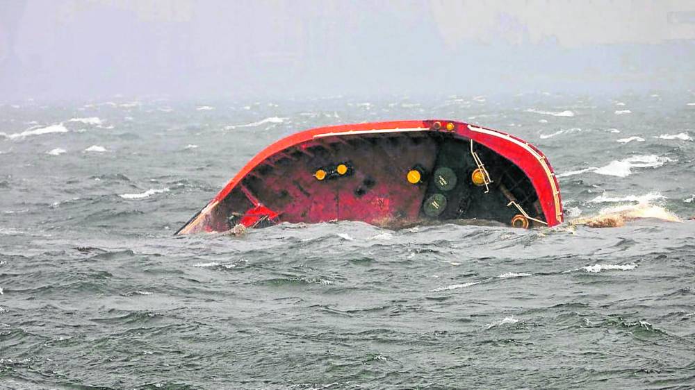 MT Terranova sank in Bataan’s portion of Manila Bay on July 25 amid heavy rains caused by the combined effects of Typhoon Carina and a strong southwest monsoon (habagat).