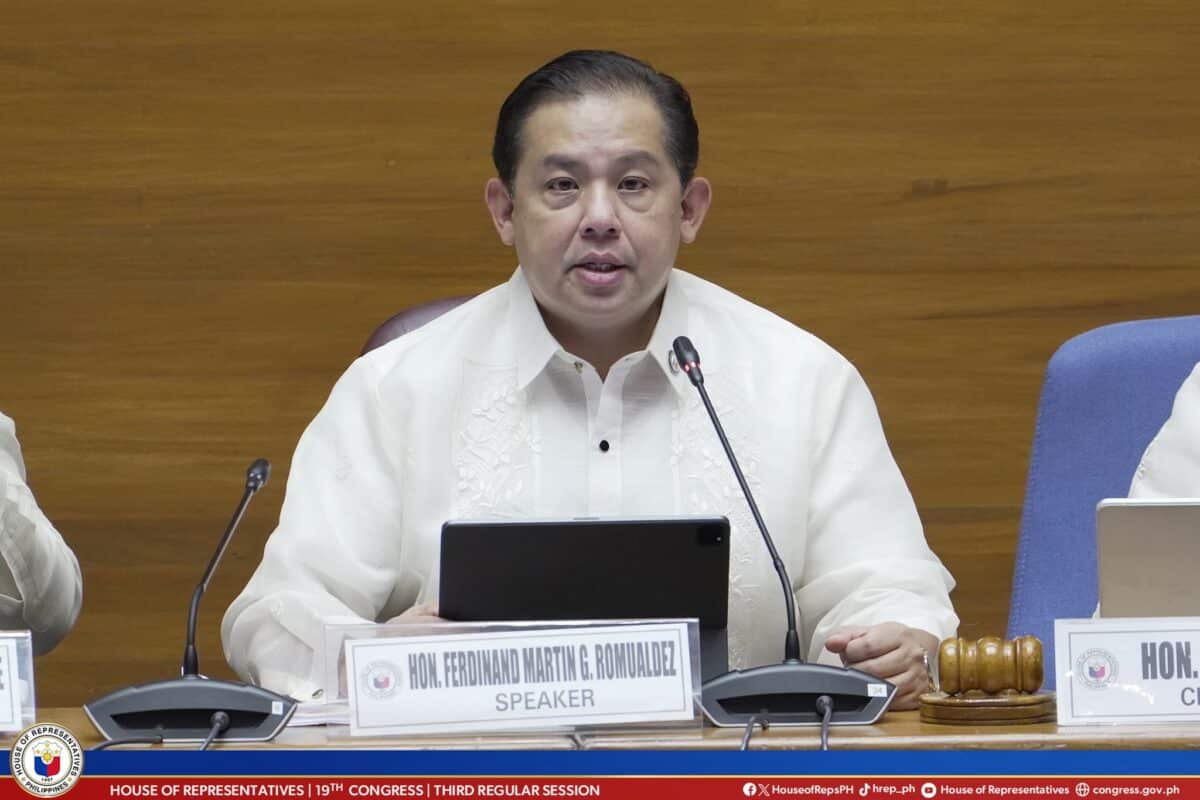 House Speaker Martin Romualdez