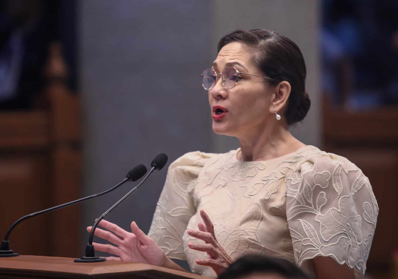 Opposition Sen. Risa Hontiveros when she aired her sentiments about the dissolution of marriage in the Philippines. 