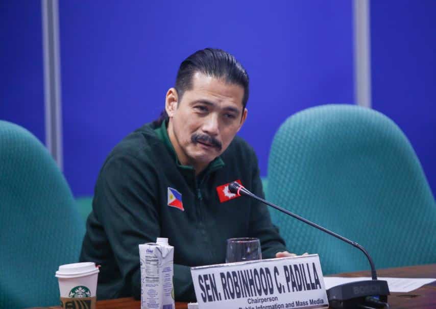 NO TO POWER PLAYS IN WORKPLACES: Sen. Robinhood Padilla presides over the third hearing of the Committee on Public Information and Mass Media on Thursday, August 15, 2024.