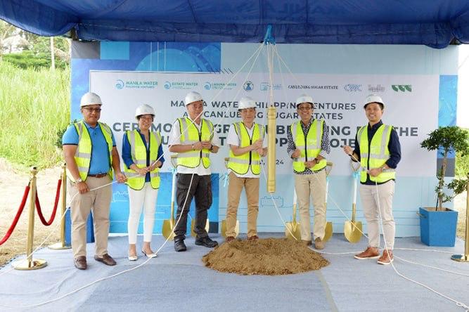 Manila Water Non-East Zone operating subsidiary Manila Water Philippine Ventures (MWPV) and Canlubang Sugar Estate (CSE) recently embarked on a 25-year partnership for a bulk water supply project which aims to improve water access in more towns in Laguna.From L-R: Laguna Provincial Legal Counsel Atty. Rodel Paderayon, Laguna Provincial Administrator Atty. Dulce Rebanal, CSE Director Jorge Manuel Yulo, CSE President Jose Ramon Yulo, Manila Water President and CEO Jocot De Dios and Manila Water COO for Non-East Zone and MWPV President Melvin John Tan