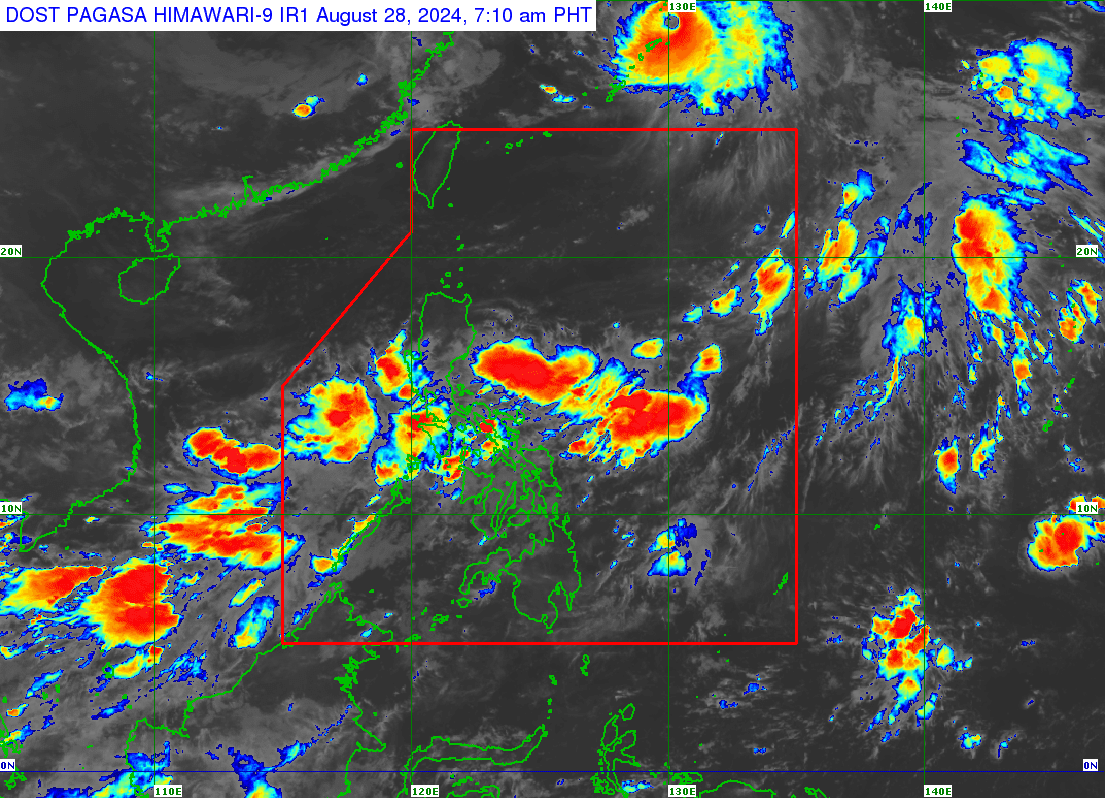 August 28 weather forecast from Pagasa