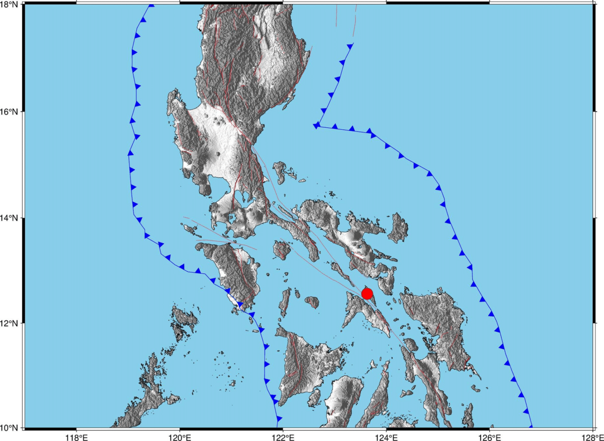 Niyanig ng magnitude 5.0 na lindol ang bayan ng Monreal sa Masbate noong Martes, Agosto 27, 2024, ayon sa Philippine Institute of Volcanology and Seismology