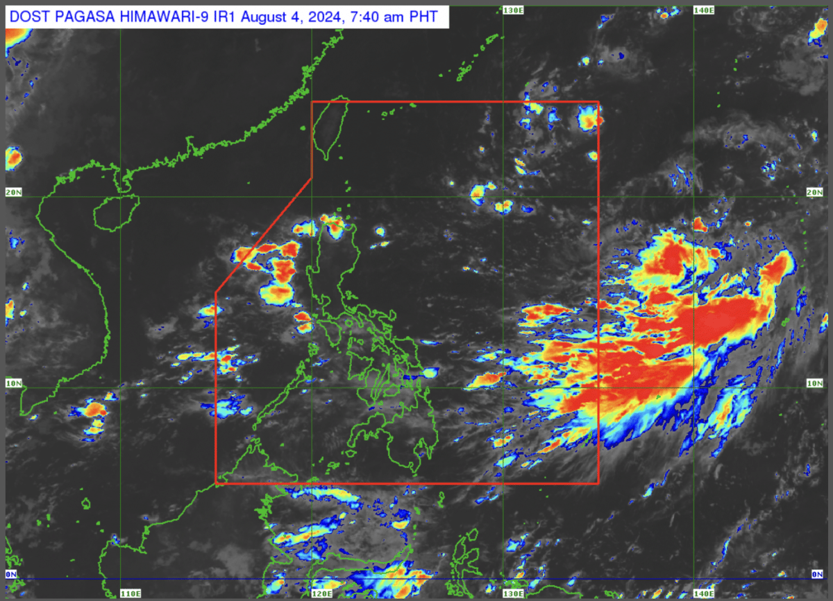 Pagasa: Cloud clusters outside PAR may become an LPA in the coming days