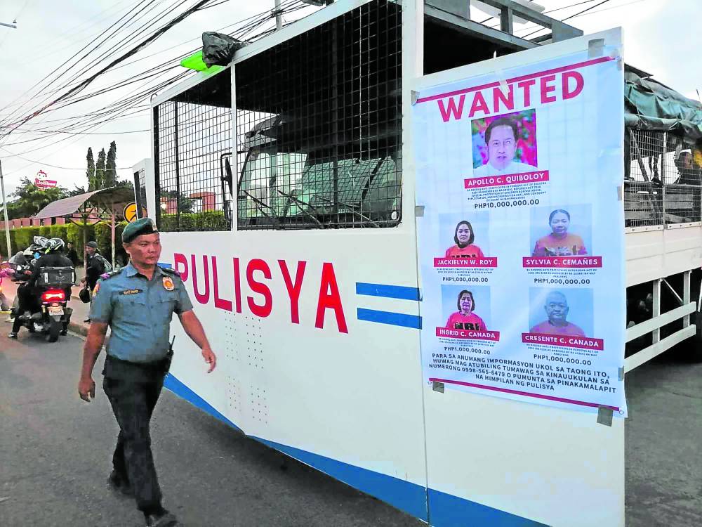 Wanted by PNP: Quiboloy and fellow co-accused