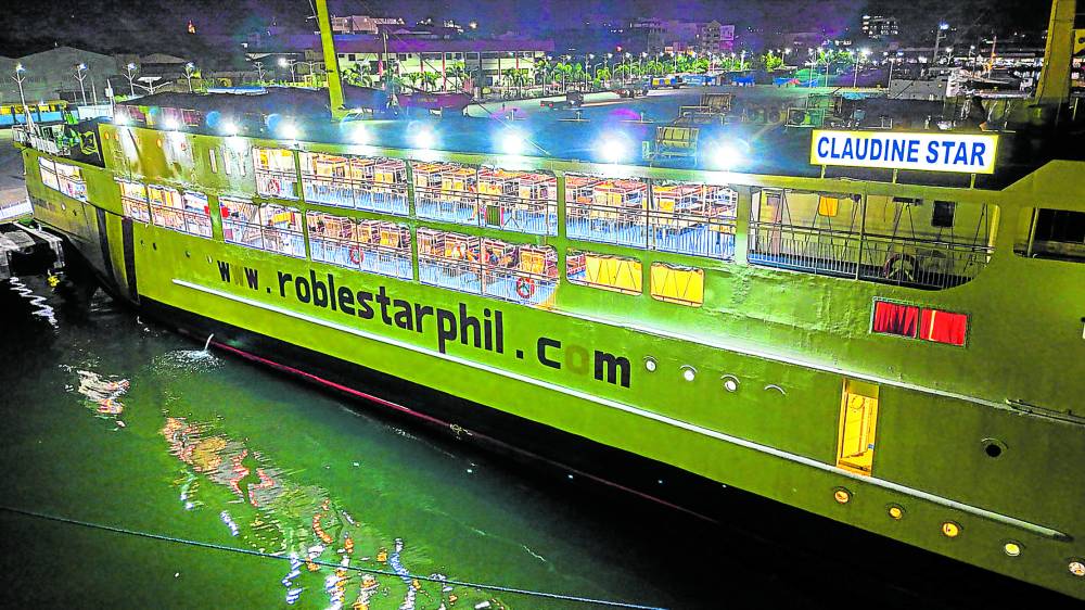 MAIDEN TRIP After close to four decades, a passenger vessel, MV Claudine Star, that will serve the route between the cities of Tacloban and Cebu docks at the Tacloban Port on Sept. 10. 