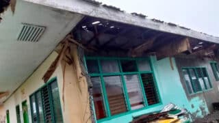 STORM’S IMPACT The Santa Teresita National High School in Cagayan province was one of the schools damaged by Supertyphoon “Goring” in 2023. —PHOTO FROM DEPED CAGAYAN