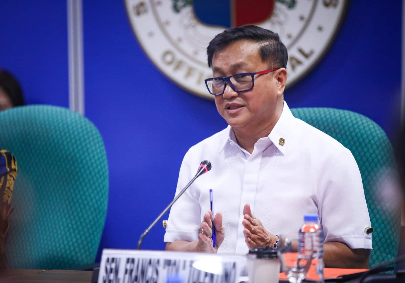 Senate Majority Leader Francis Tolentino on Thursday, Nov. 28, announced there is a need to slash rice tariffs during calamities to help affected farmers.