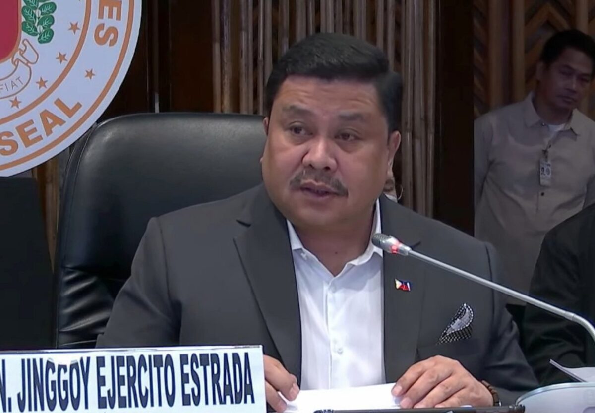 Senate President Pro Tempore Jinggoy Estrada