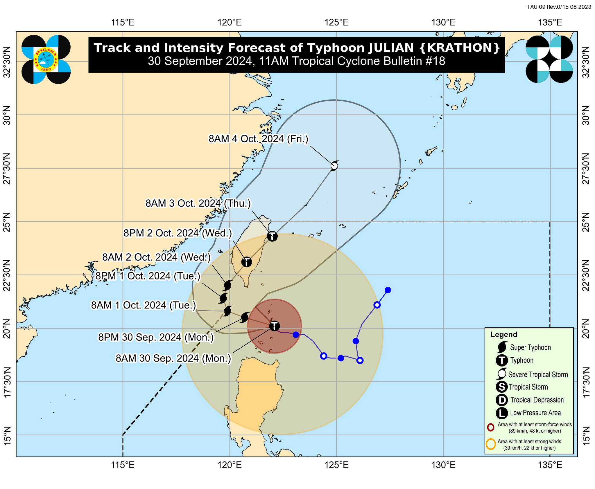 Julian nears super typhoon power; Signal No. 5 over N. Luzon possible