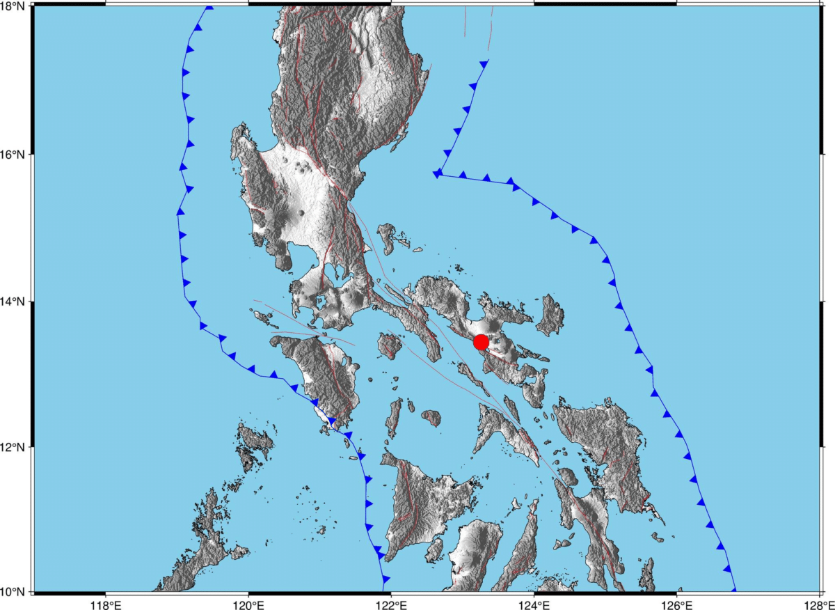 Magnitude 4.3 earthquake strikes Camarines Sur town