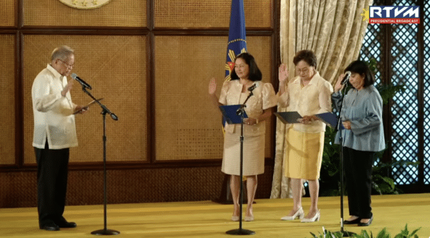 First Lady Liza Marcos takes oath as Philconsa member