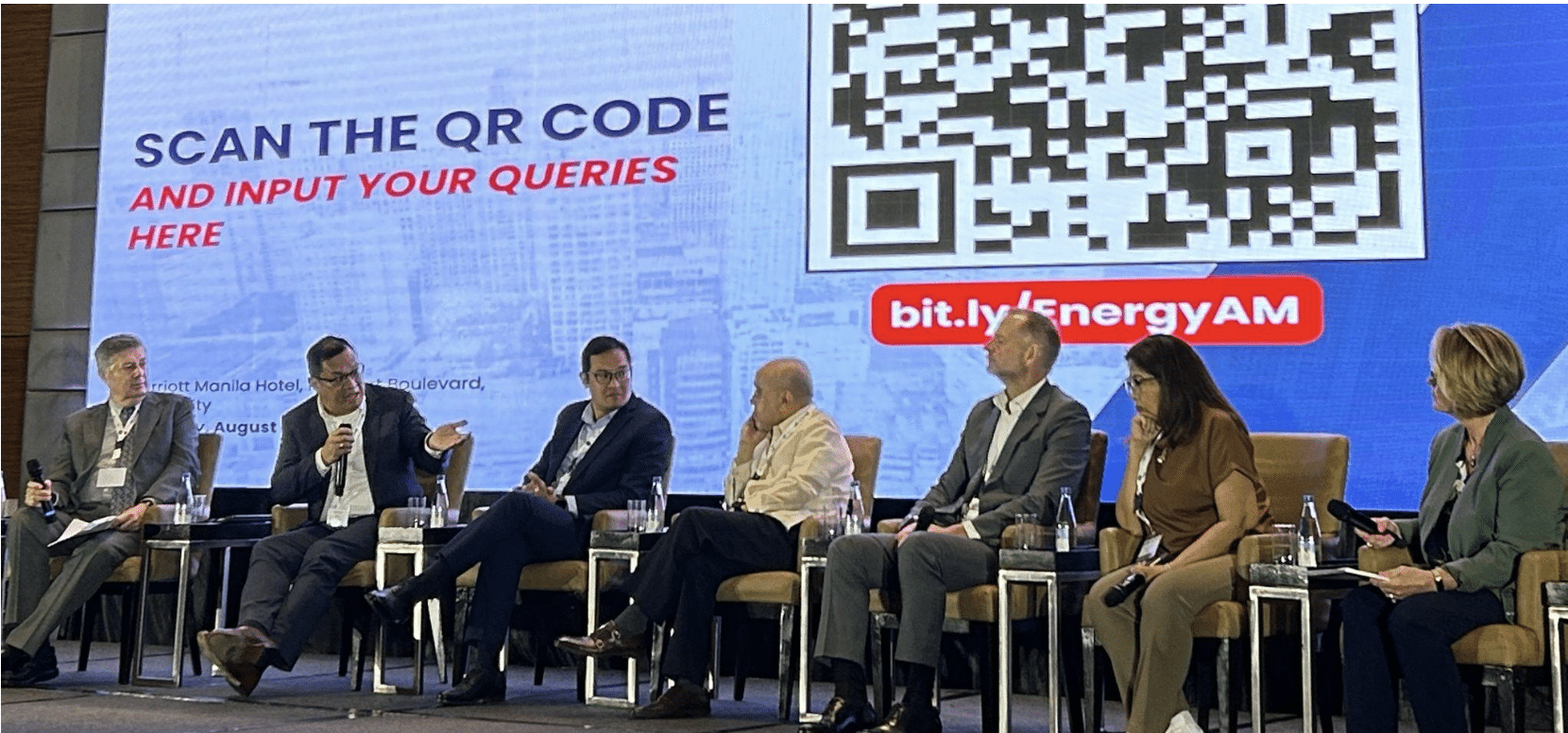 In AmCham’s 7th Annual Energy Forum, AboitizPower Thermal Group Chief Engineering and Projects Officer Don Paulino (2nd from left) cites the continued importance of the non-renewable energy sector in the Philippines in providing energy security amidst a transition to more variable renewable energy.