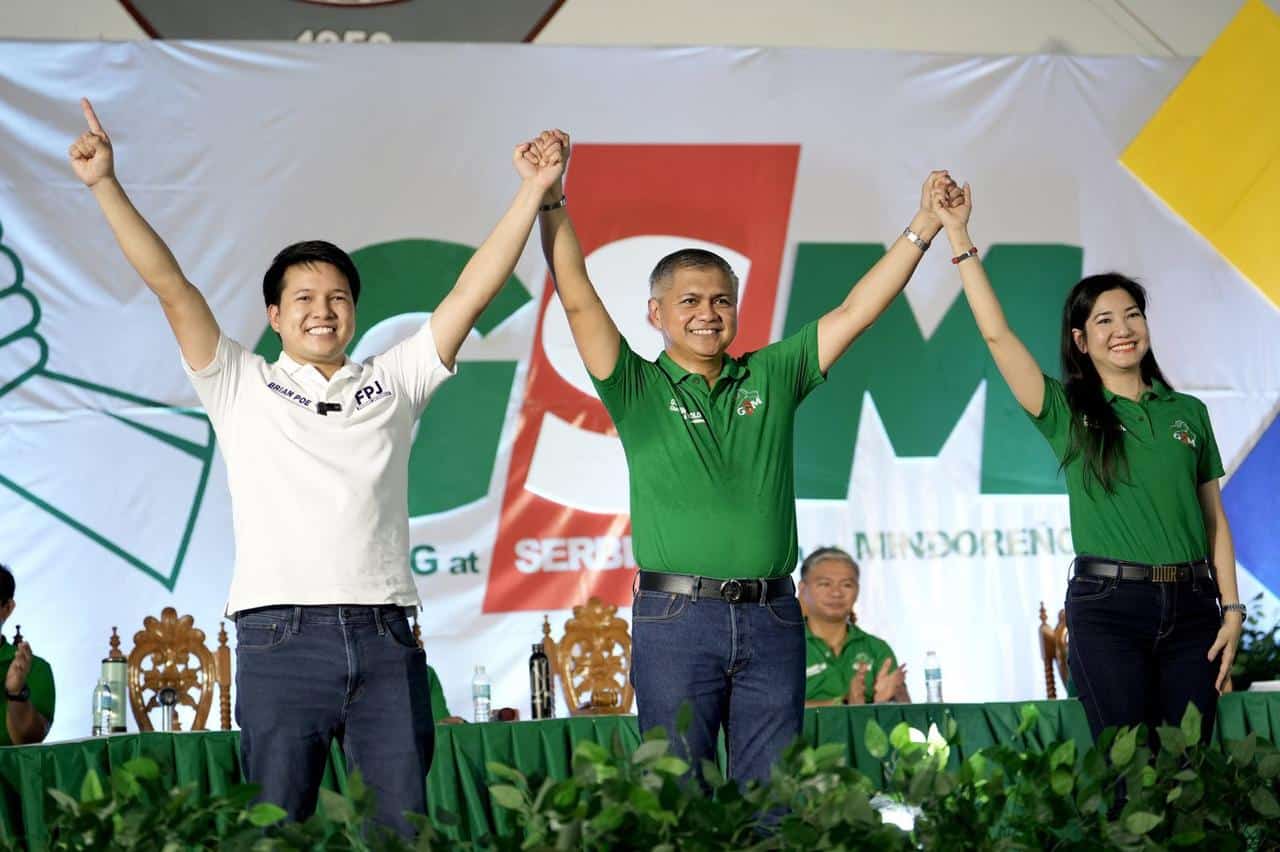 Governor Bonz Dolor Endorses FPJ Panday Bayanihan Chairman Brian Poe-Llamanzares and his wife Hiyas Dolor