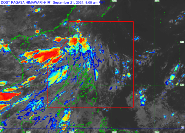  The Philippine Atmospheric, Geophysical and Astronomical Services Administration says tropical depression Igme left the Philippine area of responsibility on Saturday morning. (Photo courtesy of Pagasa)