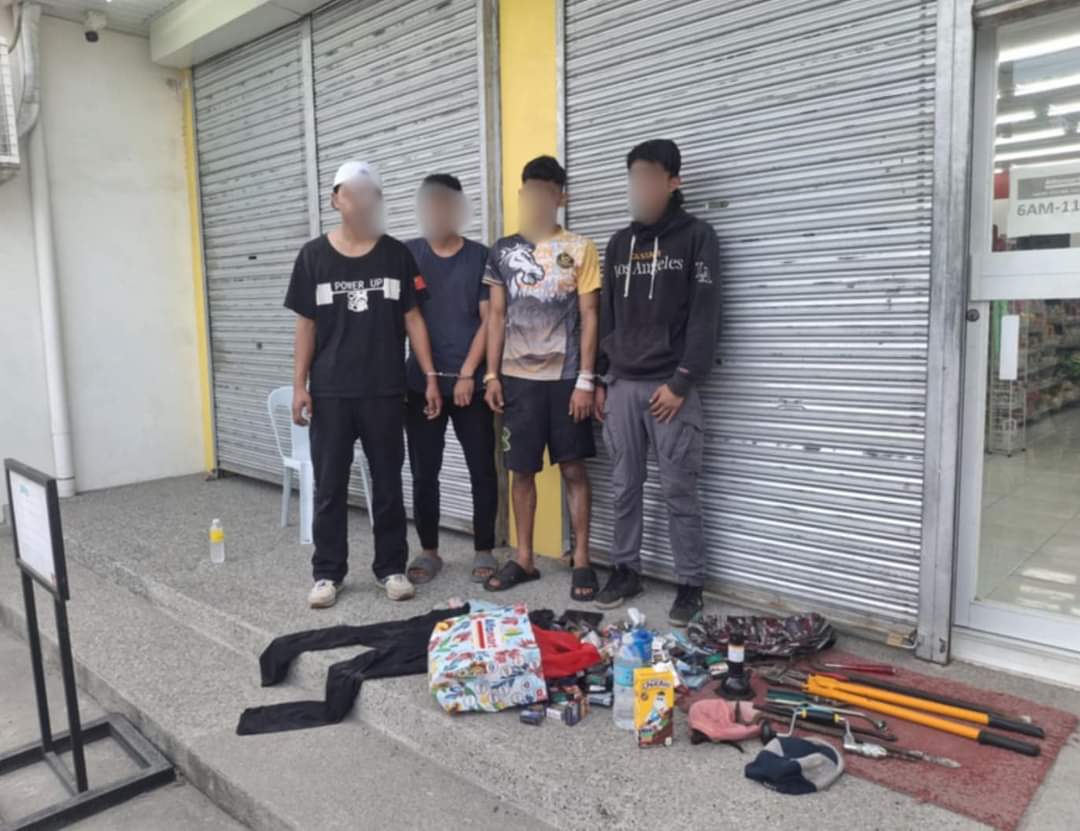 Quatro ‘ladrões’ presos em lojas de conveniência em Pampanga