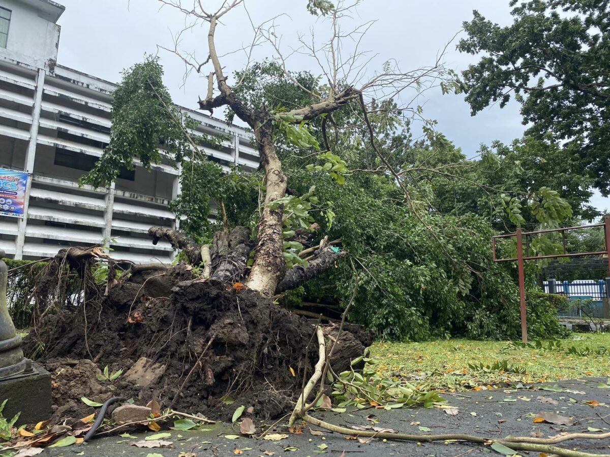 Bicol University's campuses in Daraga and Legazpi were damaged by Tropical Storm Kristine. Photo courtesy of The Bicol Universitarian, Bicol University's official student publication