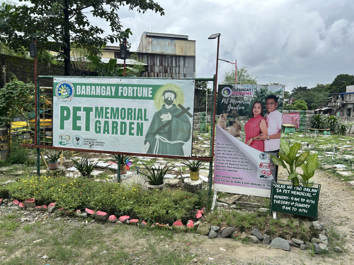 The facade of Barangay Fortune Pet Memorial Garden. 