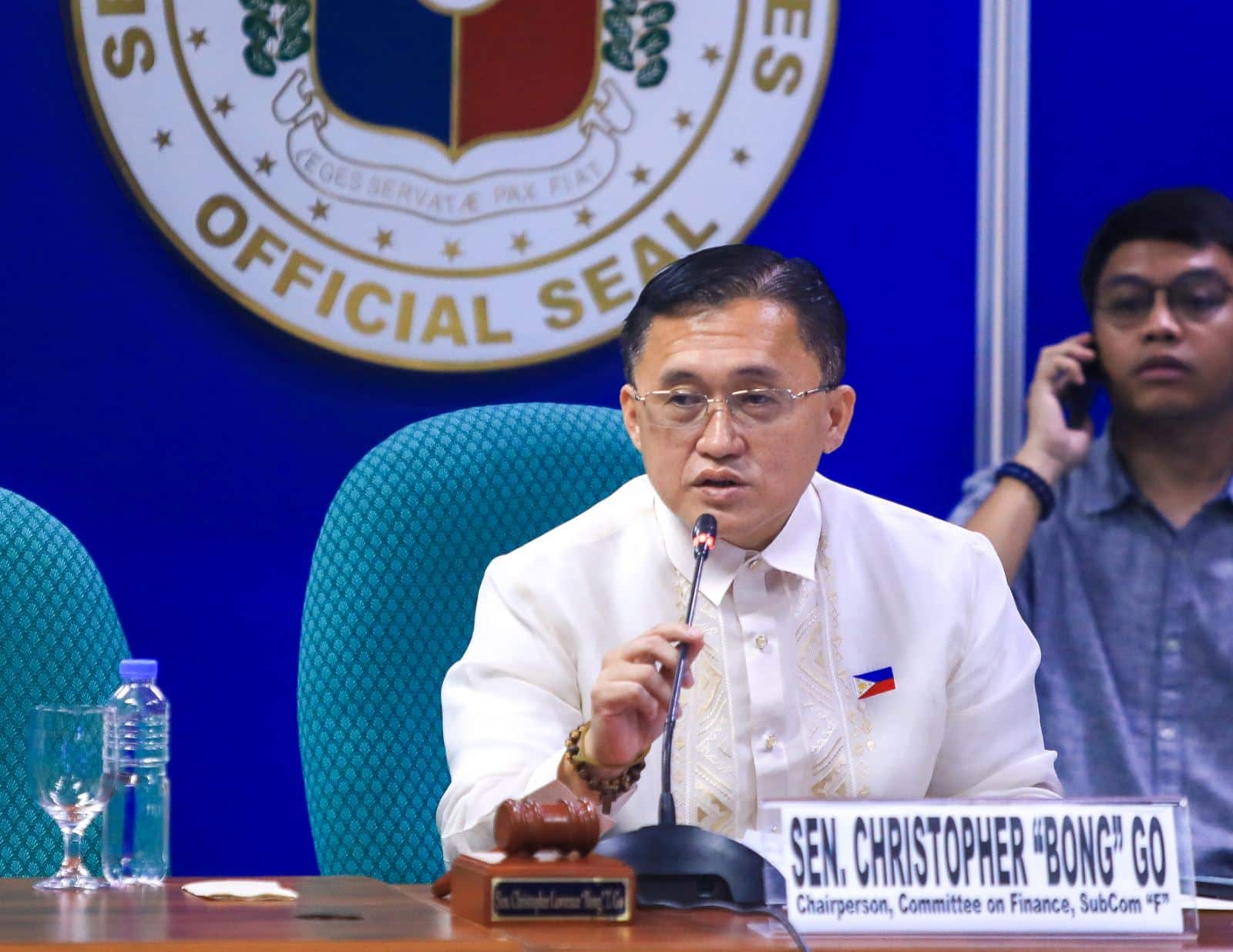 Senator Christopher “Bong” Go, who was special assistant to then president Rodrigo Duterte, denied any involvement with police in the previous administration’s brutal anti-drug campaign.