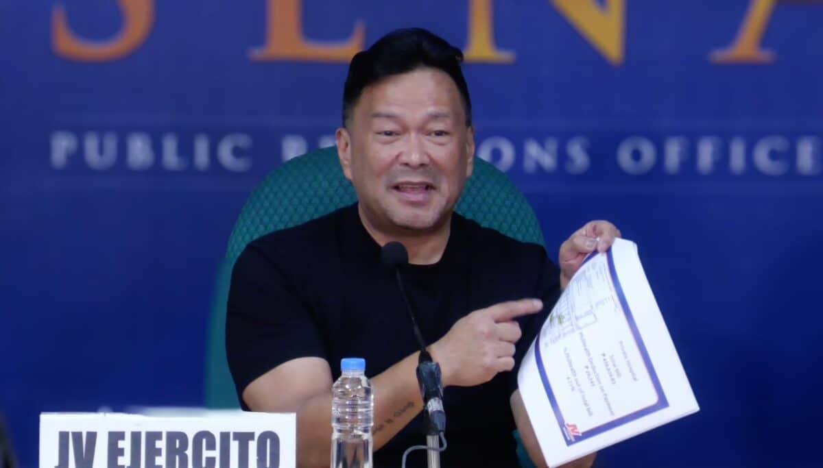 Senator JV Ejercito during a Kapihan sa Senado forum on Wednesday, October 9, 2024. Noy Morcoso/INQUIRER.net