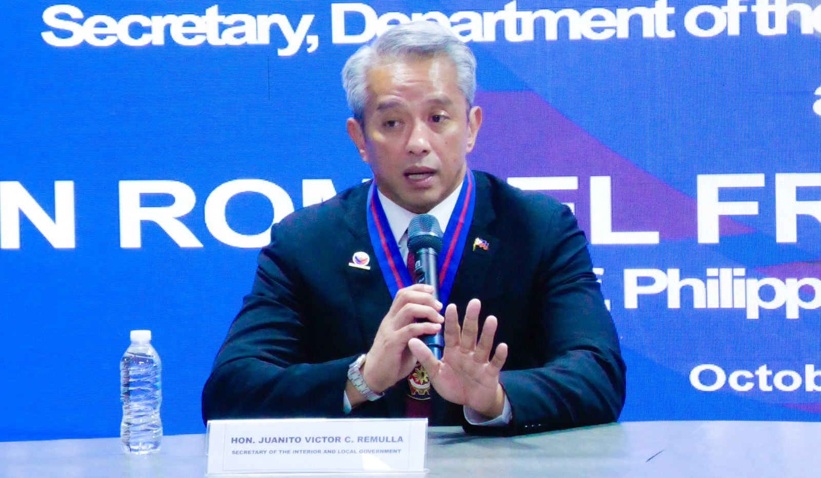 Interior Secretary Jonvic Remulla said a forced evacuation has been ordered in coastal barangays at risk of storm surges as high as two-story buildings.