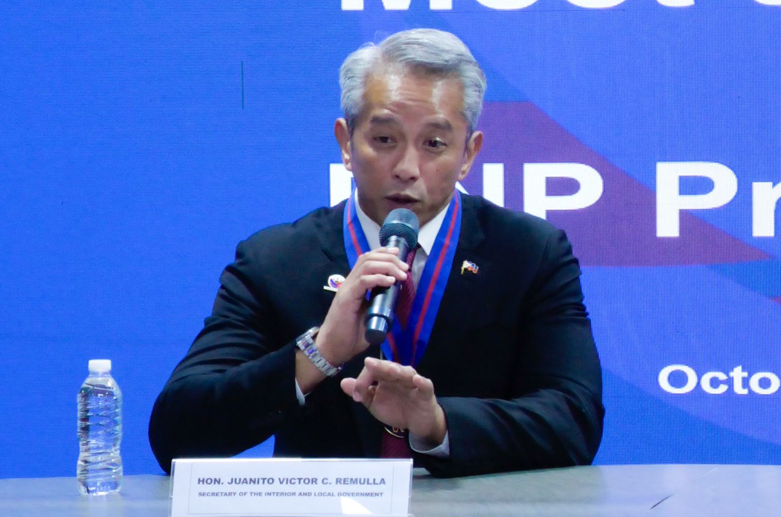 Interior Secretary Jonvic Remulla on Tuesday recommended that all local government units in Luzon suspend classes from October 22 to 23 due to the anticipated effects of Tropical Storm Kristine (international name: Trami).