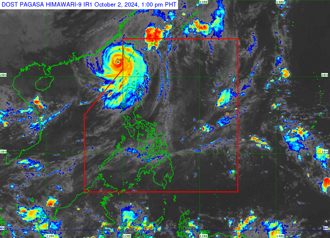 Batanes na Wyspach Babuyan nadal spodziewa się deszczu, gdy Julian udaje się na Tajwan