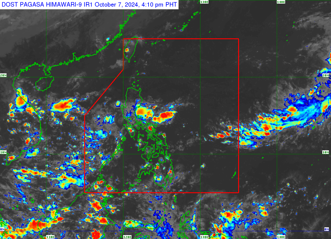 Céu nublado com aguaceiros esparsos em partes de Luzon devido ao LPA