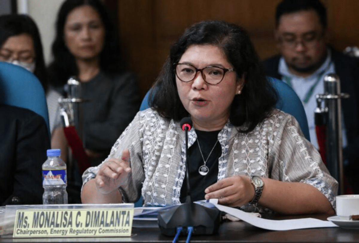 Energy Regulatory Commission Chair Monalisa Dimalanta