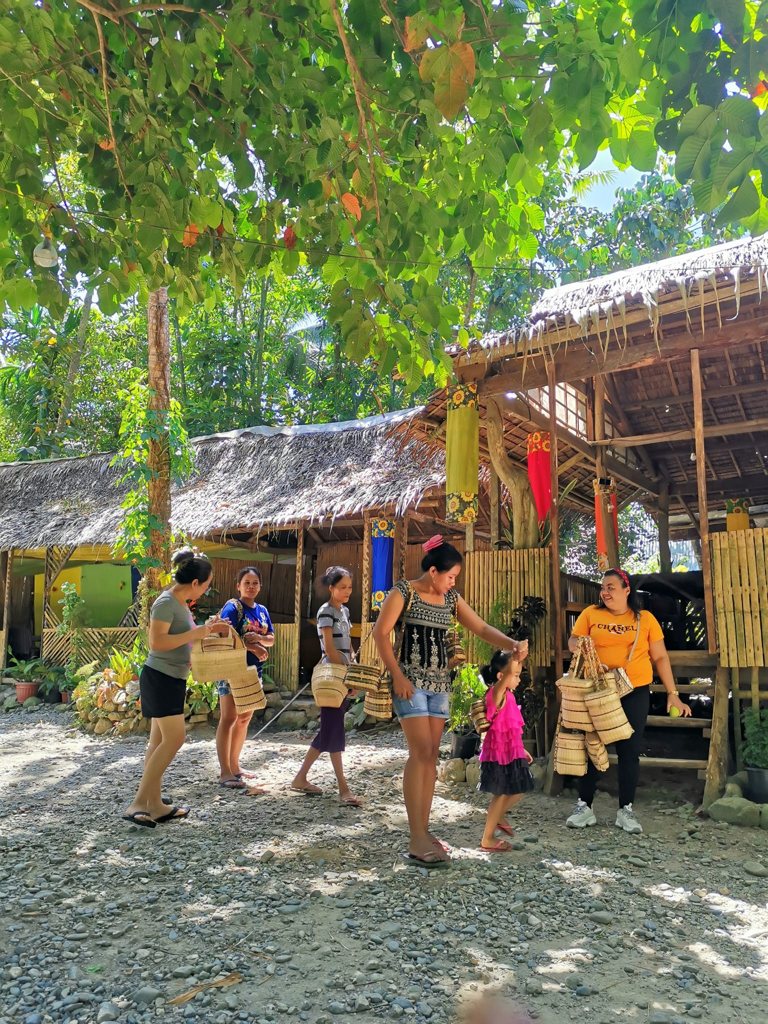 Nabaoy women weavers create handicrafts that are then sold at Station X on Boracay Island.