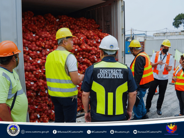 P2M of smuggled onions seized in Manila