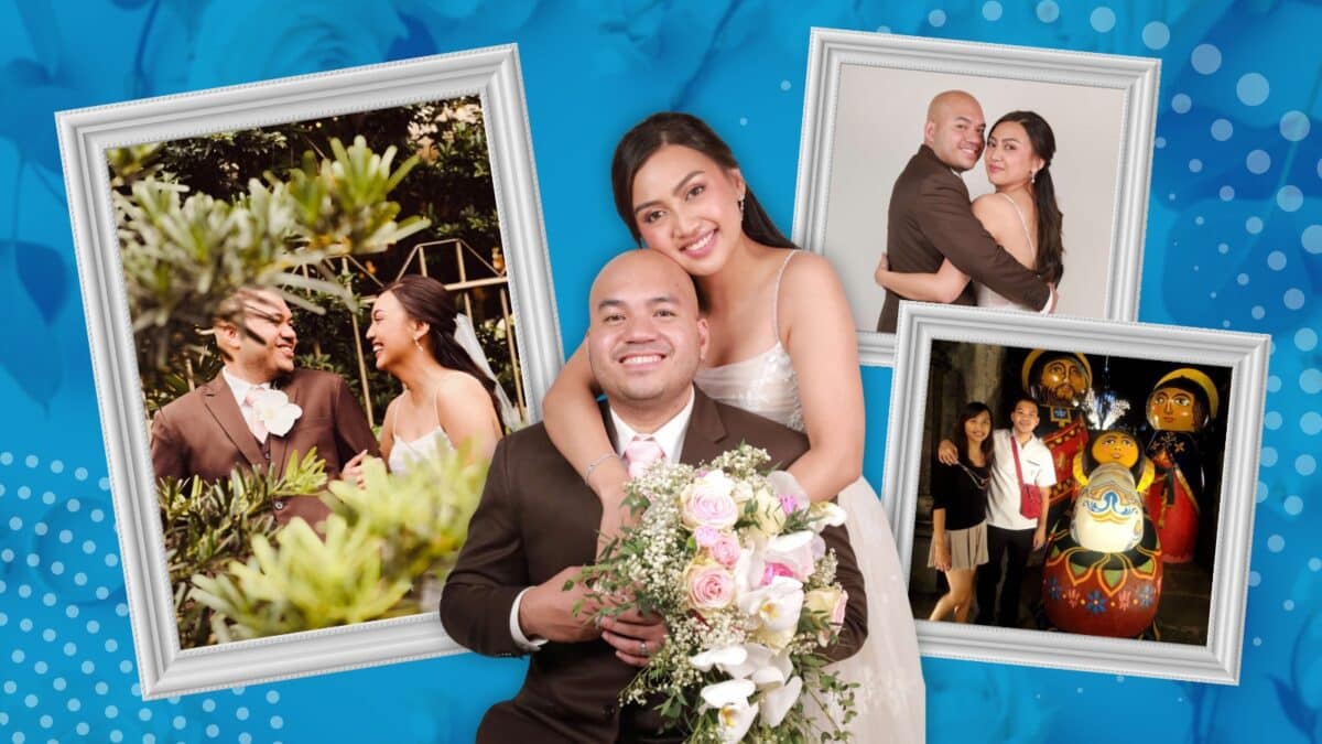 Married couple Patrick Aring and Sarah Samonte-Aring prove that true love is a delightful blend of fun and affection in a viral wedding video. Video courtesy of RPFilmworks/Facebook. Graphics: Kazel Valdez/INQUIRER.net trainee