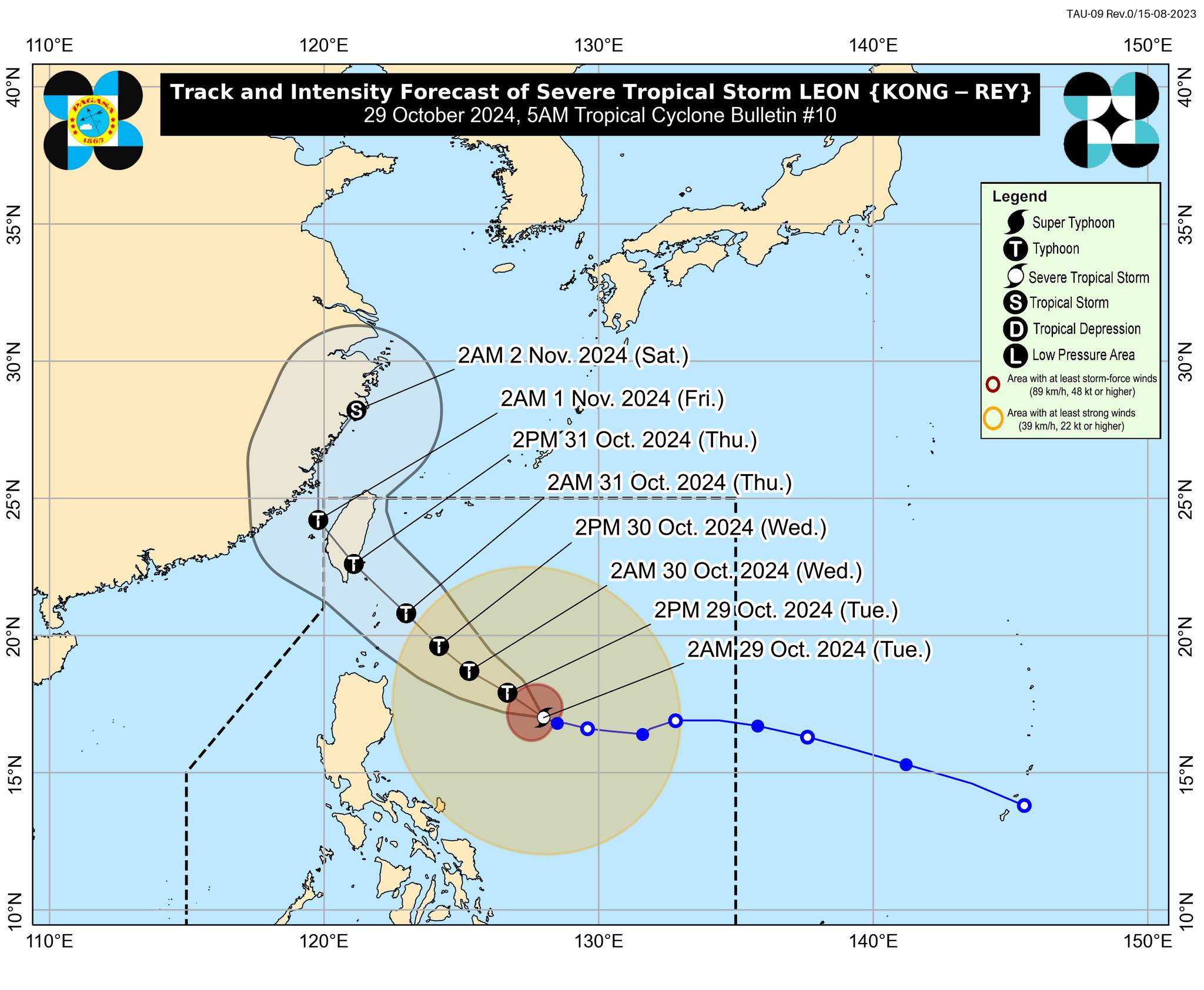 Leon slightly intensifies, nears typhoon category – Pagasa