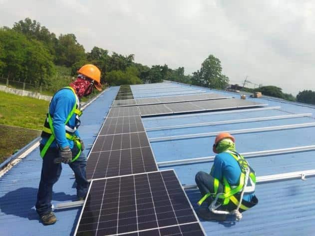 Ongoing installation of solar panels at Manila Water’s East La Mesa Treatment Plant earlier this month. Manila Water is also installing solar power facilities at its San Juan Compound and Cardona Treatment Plant.Projected to contribute 2.45% of the company's energy needs while reducing 2,564 tons of CO2 annually, this move is a significant step towards renewable energy integration in the company’s operations.